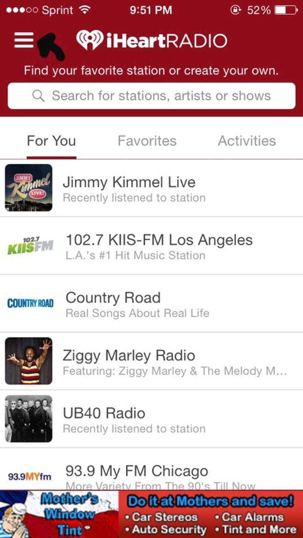 iHeartRadio is great for listening to a variety of music from a genre.