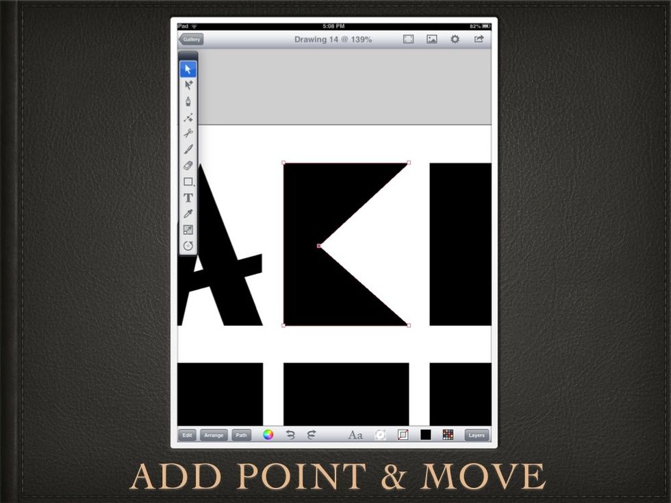 II make a "C" by adding an anchor point to the right side of the rectangle and moving it.