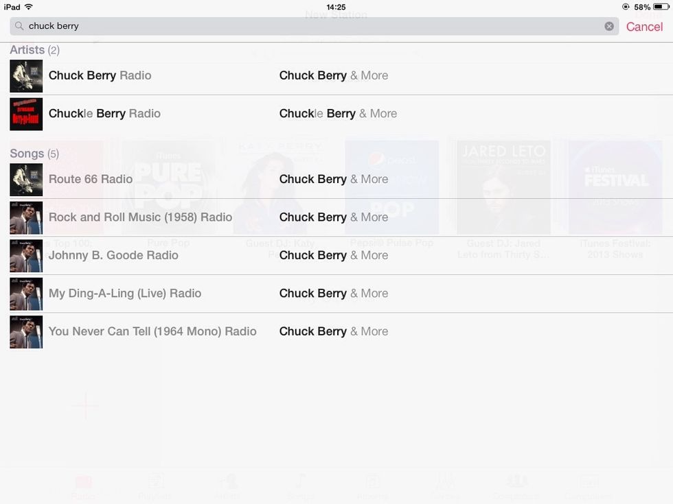 Im looking for Chuck Berry, just as an example.