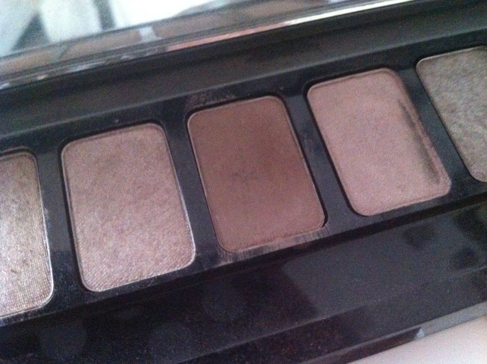 Im then using a middle brown