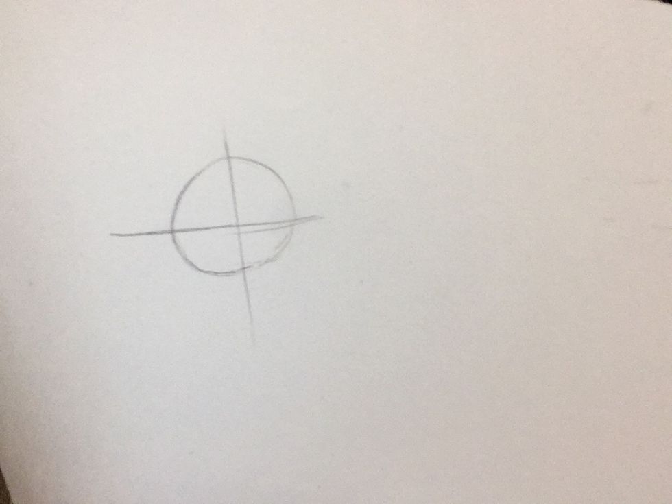 Start by drawing a circle with a plus - B+C Guides