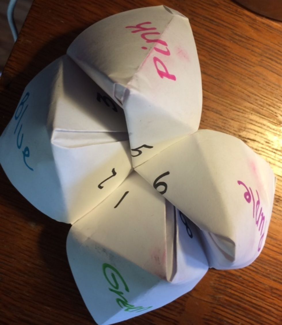 How to make Tip Top Paper Game, Fortune Teller