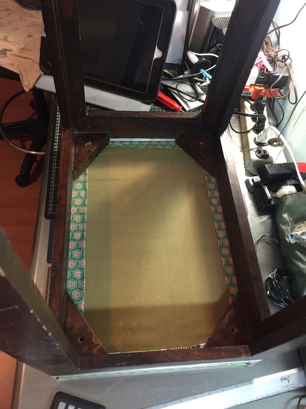 How to refurbish a new clothed side table B+C Guides