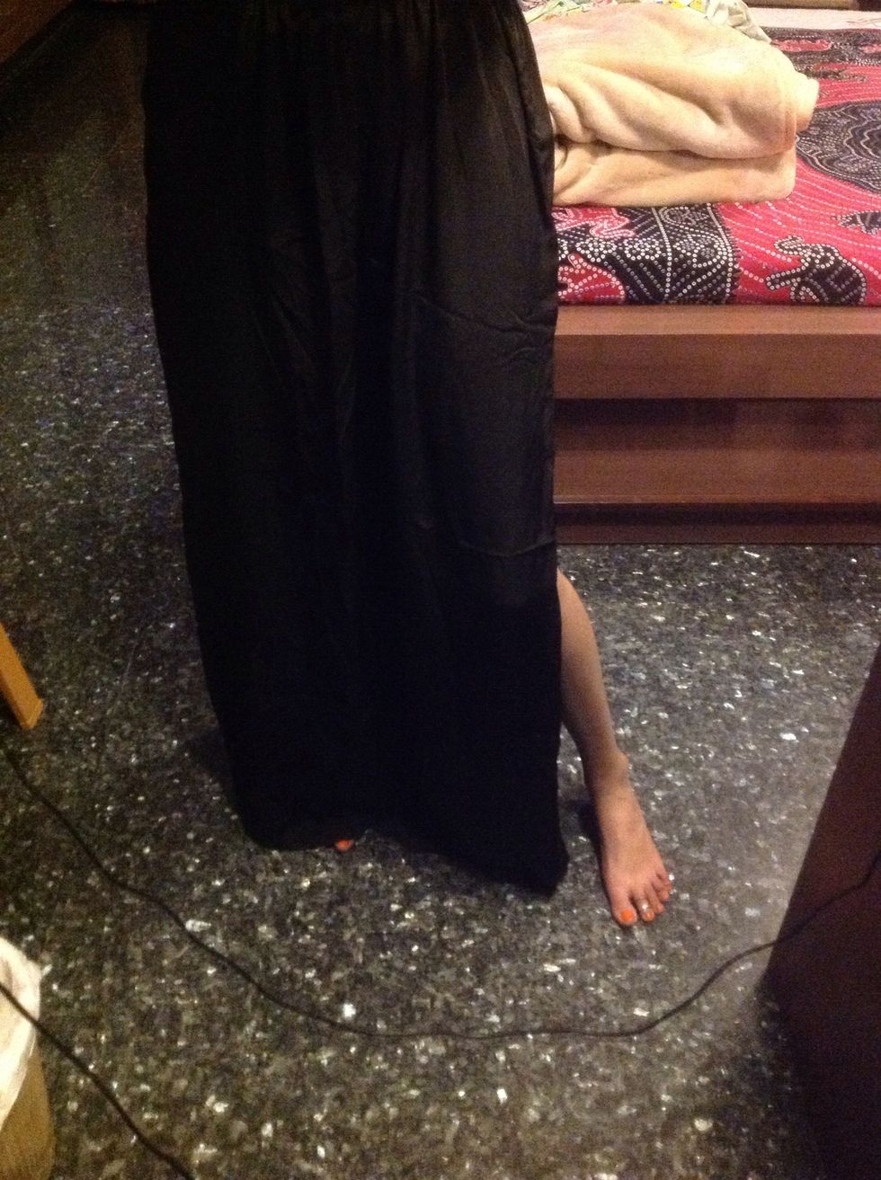 How to make a maxi skirt from pants. with slit. - B+C Guides