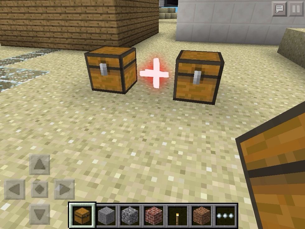 How to make a double chest in minecraft B+C Guides