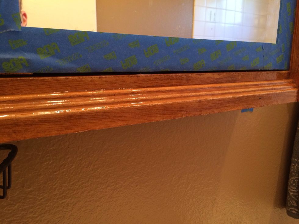 View of How to refinish an old water damaged bathroom vanity - B+C Guides