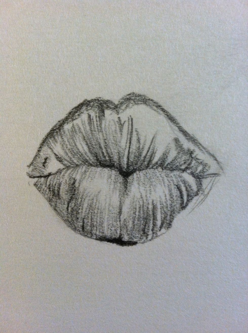 How to draw puckered lips B+C Guides