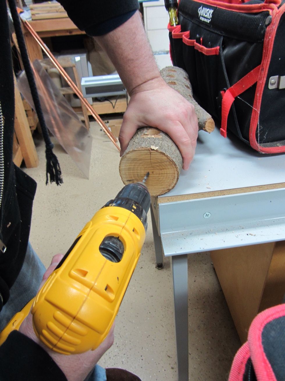 How to make a suet log bird feeder B+C Guides