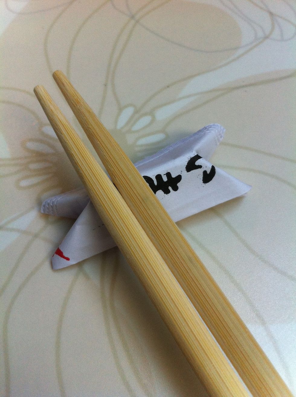 How to fold a chopstick wrapper into a chopstick holder B+C Guides