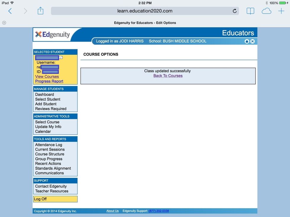How to set up a class in edgenuity - B+C Guides