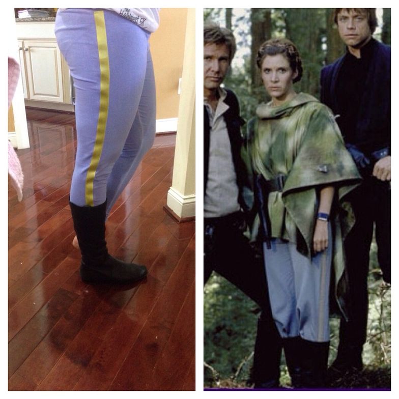 How to make princess leia endor rebel costume pants - B+C Guides