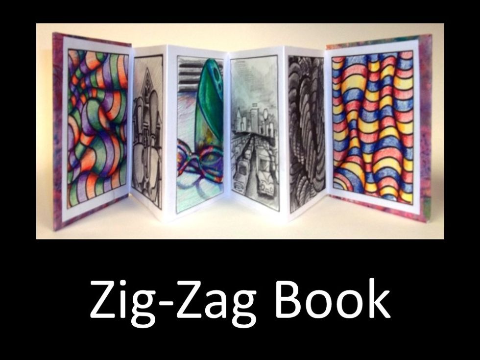 How to make a zig-zag book - B+C Guides