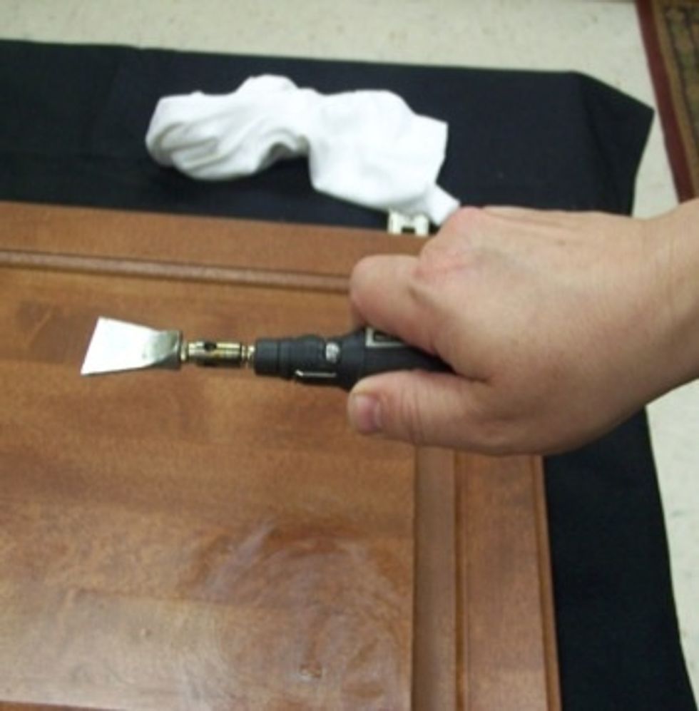 How to repair a dent in a lacquered wood surface B+C Guides