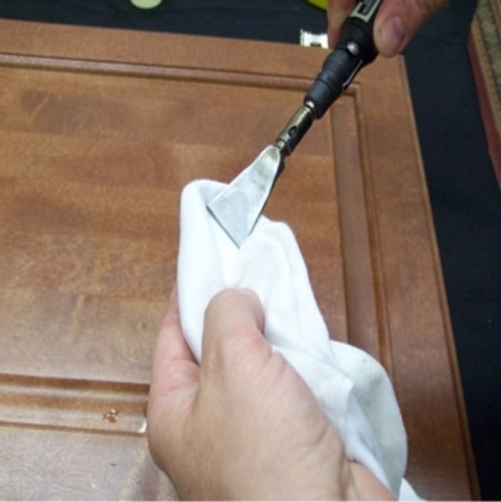 How to repair a dent in a lacquered wood surface B+C Guides