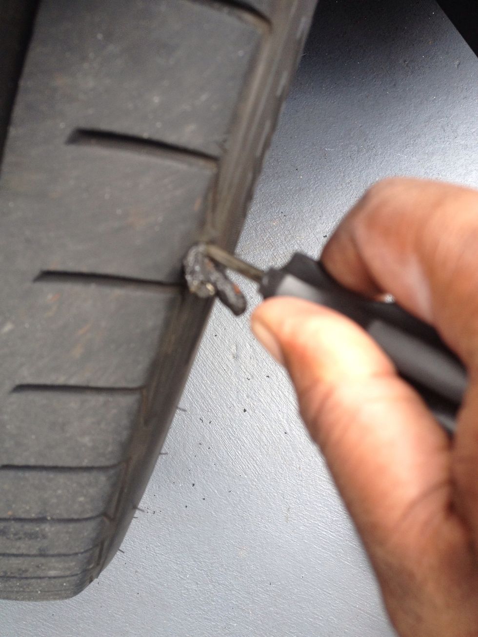 How to plug a nail hole in a car tire B+C Guides