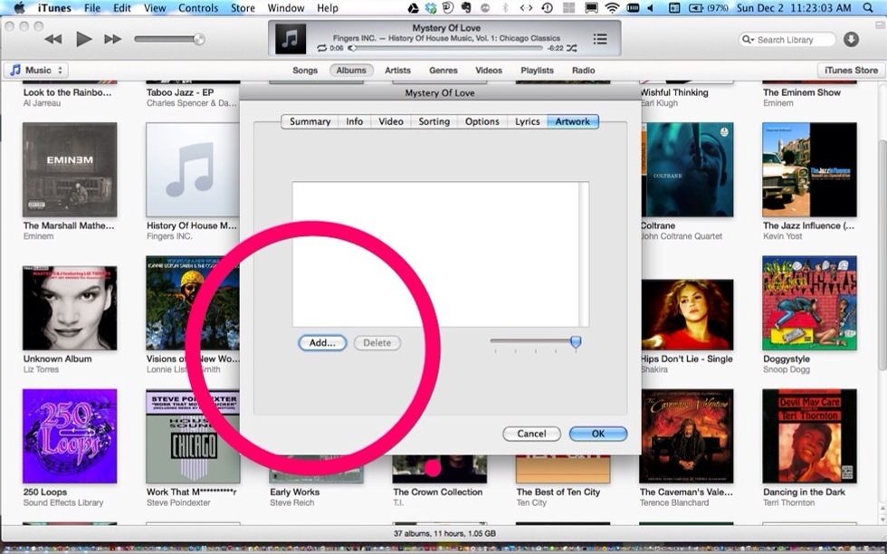 How to add album cover art to itunes B+C Guides