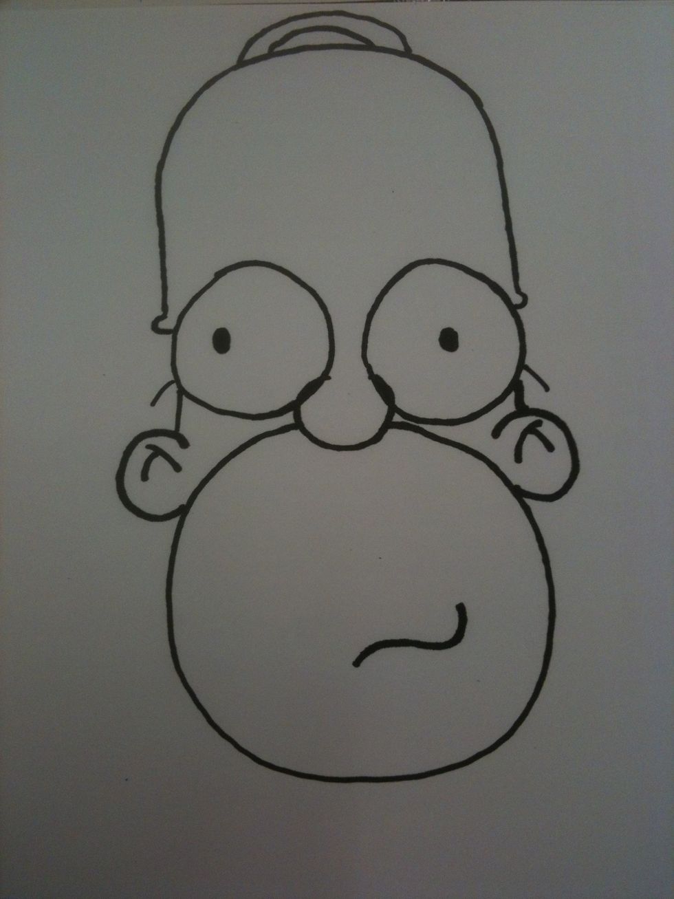 How to draw homer simpson - B+C Guides