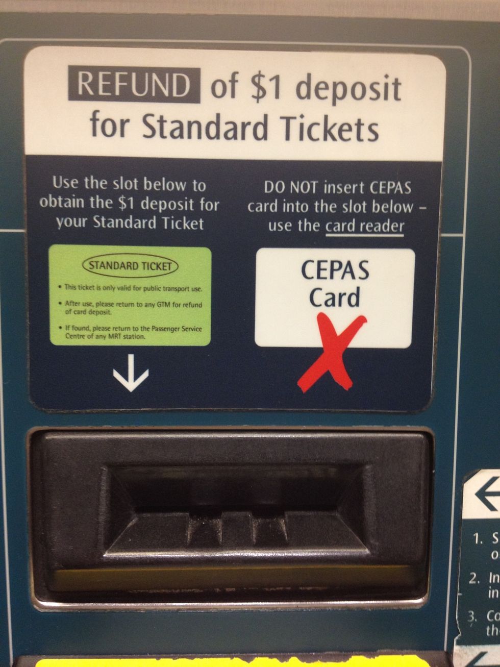 How to buy standard ticket for singapore trains - B+C Guides