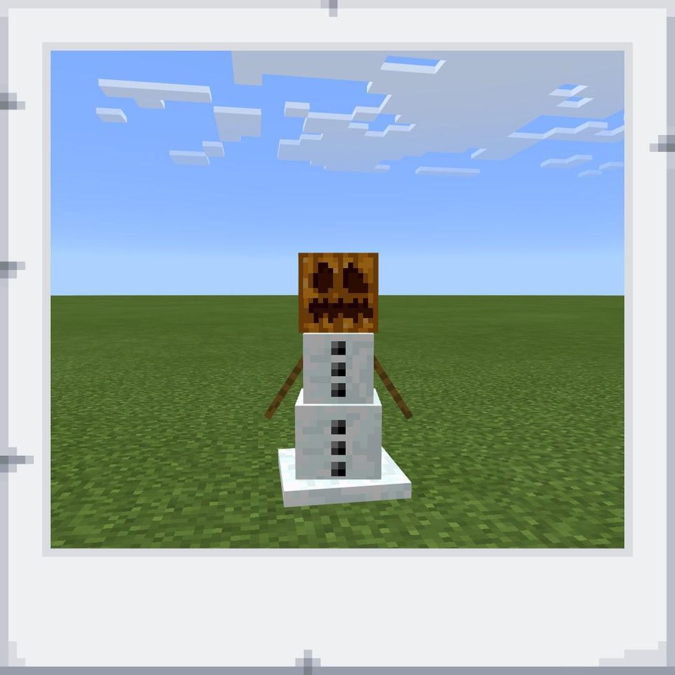 How to build a snow golem in minecraft B+C Guides
