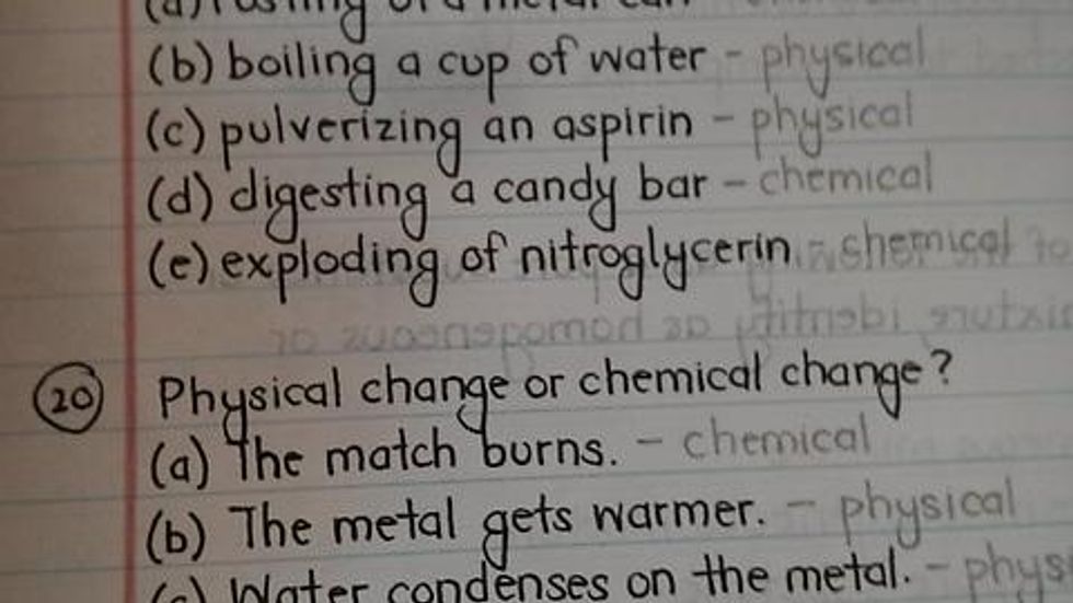 Is Digesting a Candy Bar a Chemical Change? 