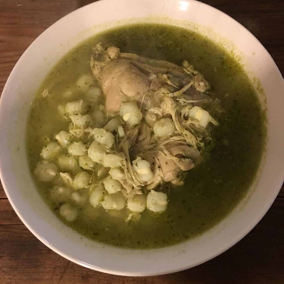 How to make authentic mexican green chile chicken posole B+C Guides