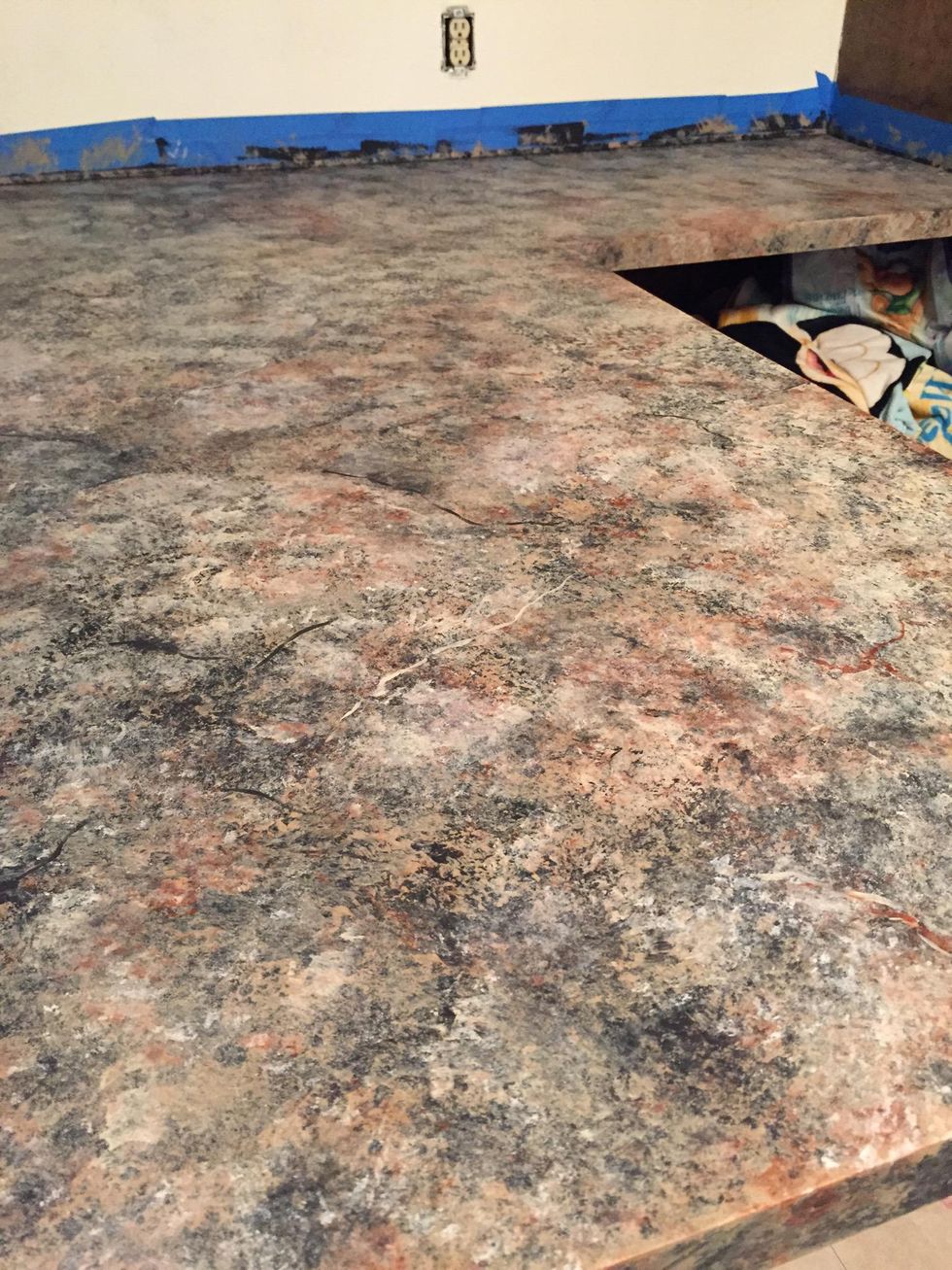 How to paint fake granite countertops B+C Guides