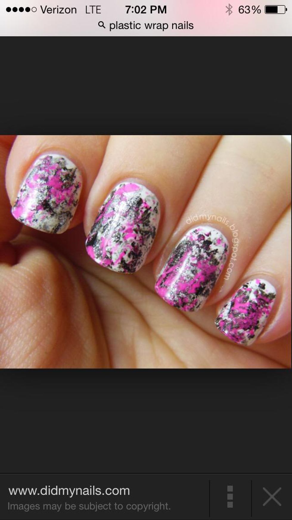 How to create plastic wrap nails B+C Guides