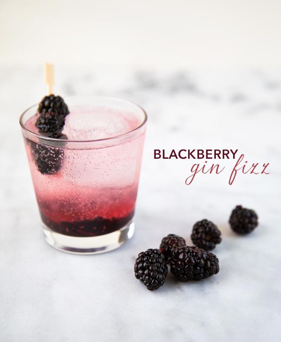 How to make a blackberry gin fizz cocktail B+C Guides