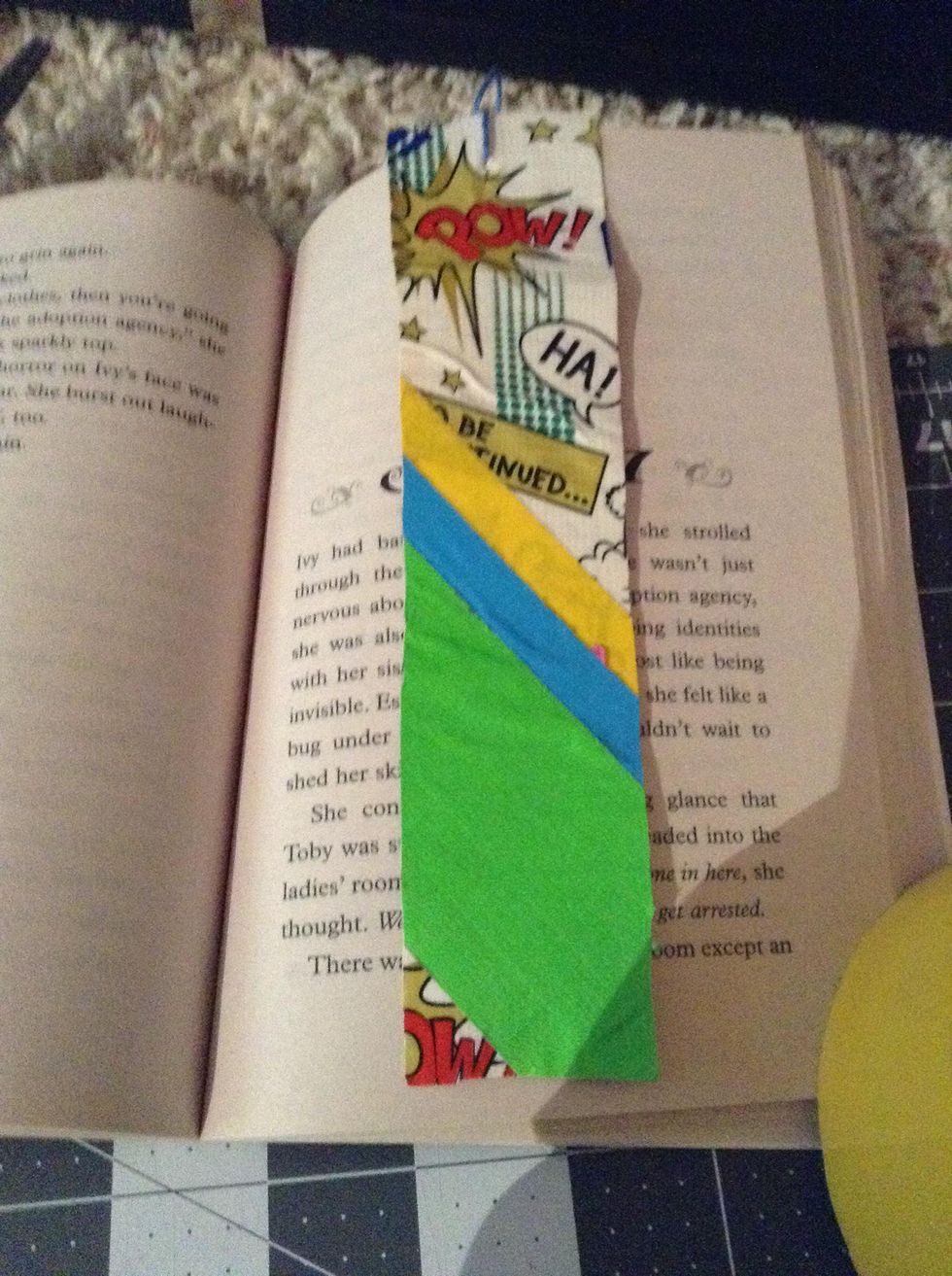 How to make a duct tape bookmark B+C Guides