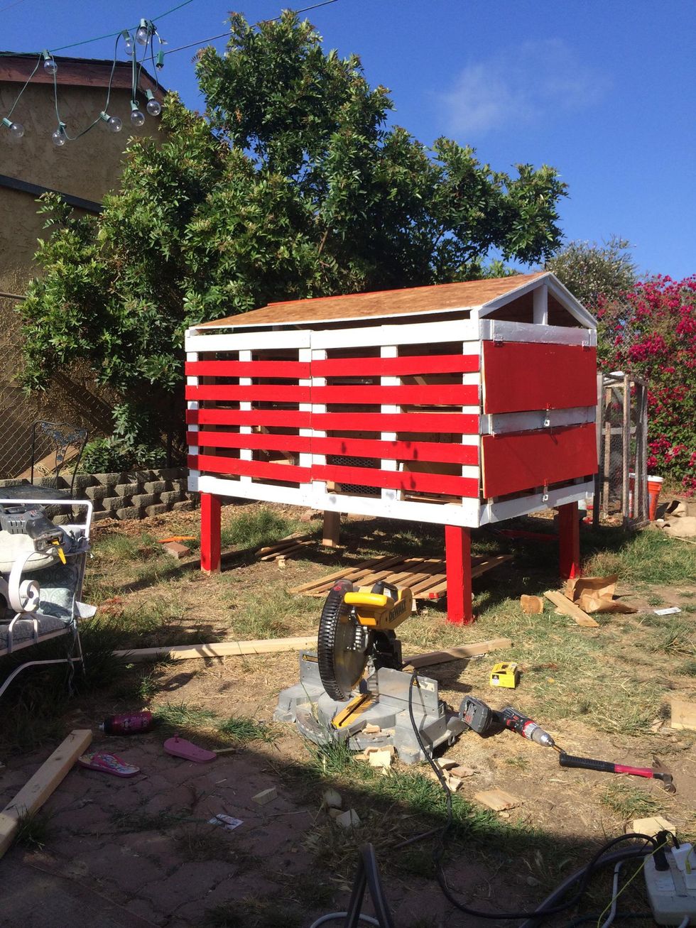 How to make a chicken coop out of pallets. B+C Guides