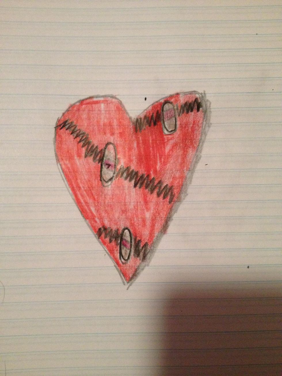 How to draw a broken heart - B+C Guides