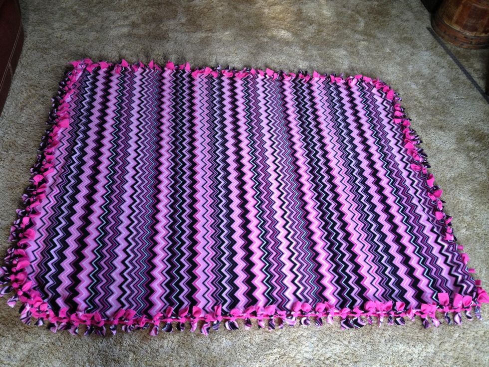 How to make a tie blanket B+C Guides