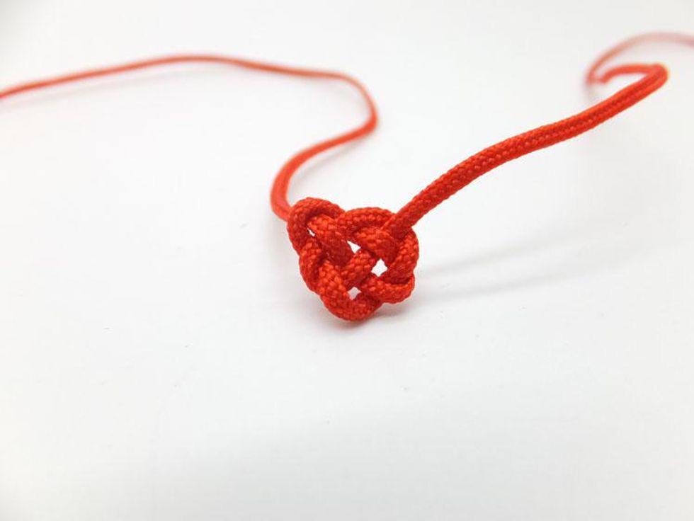 Swedish Love Knot, Red Heart