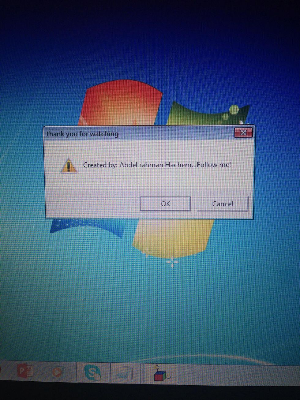 How to create an error message for windows xp.7.8.vista - B+C Guides