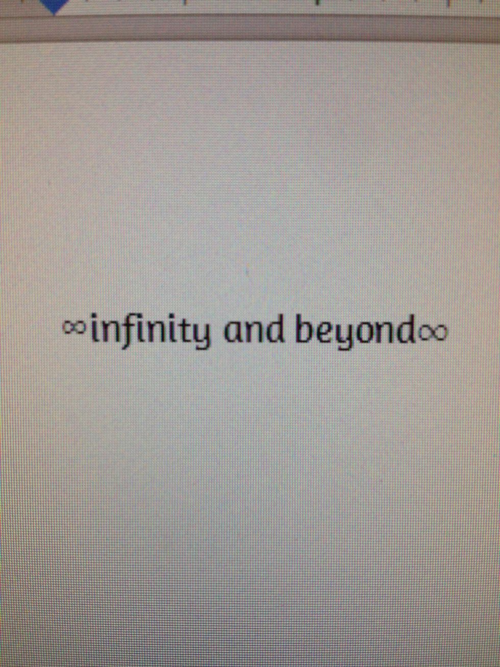 How to type an infinity sign on the computer - B+C Guides