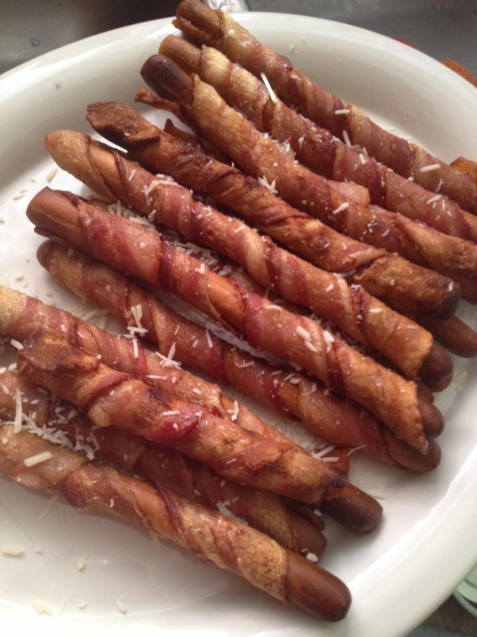 How to make bacon wrapped breadsticks B+C Guides