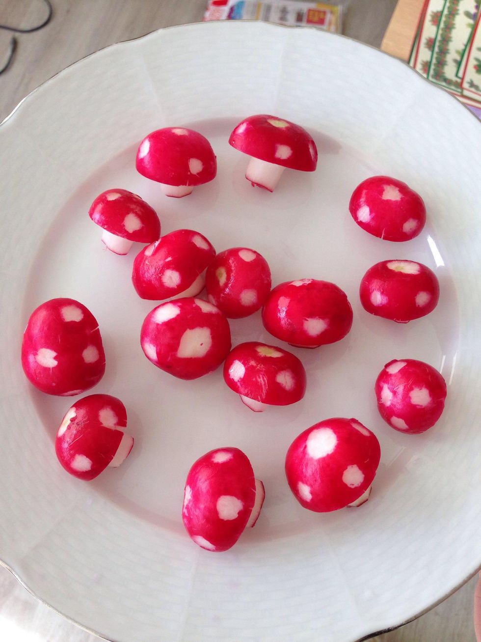 How to make the radish like mushroom B+C Guides