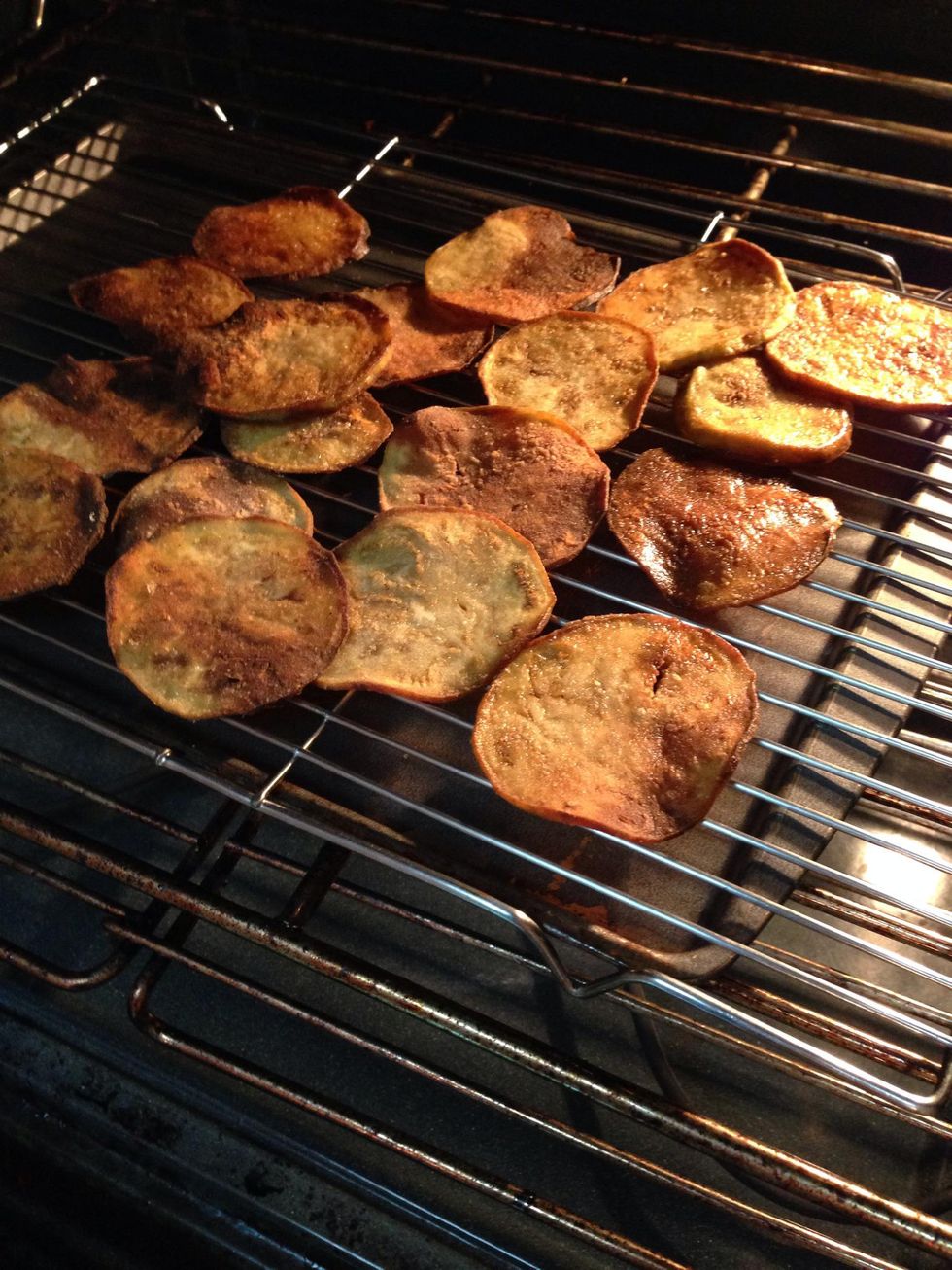 How to make tasty fried eggplant chips B+C Guides