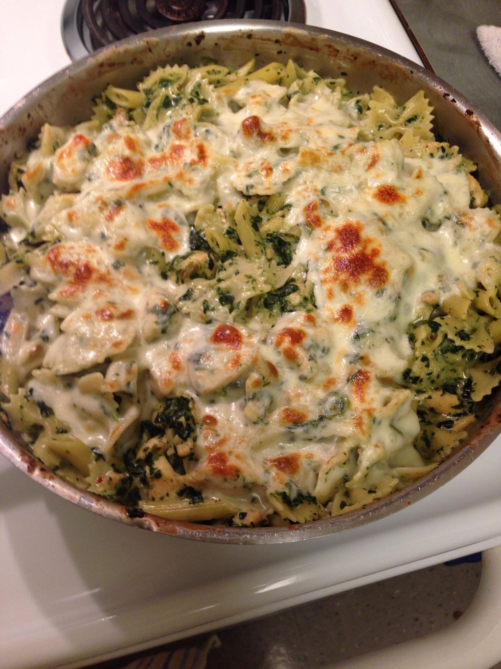 How to make baked chicken & spinach alfredo B+C Guides