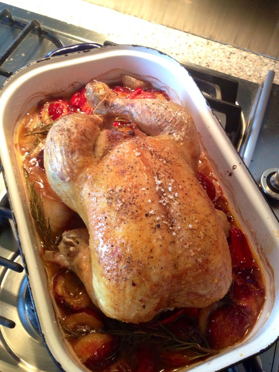 How to make roast chicken with plums B+C Guides