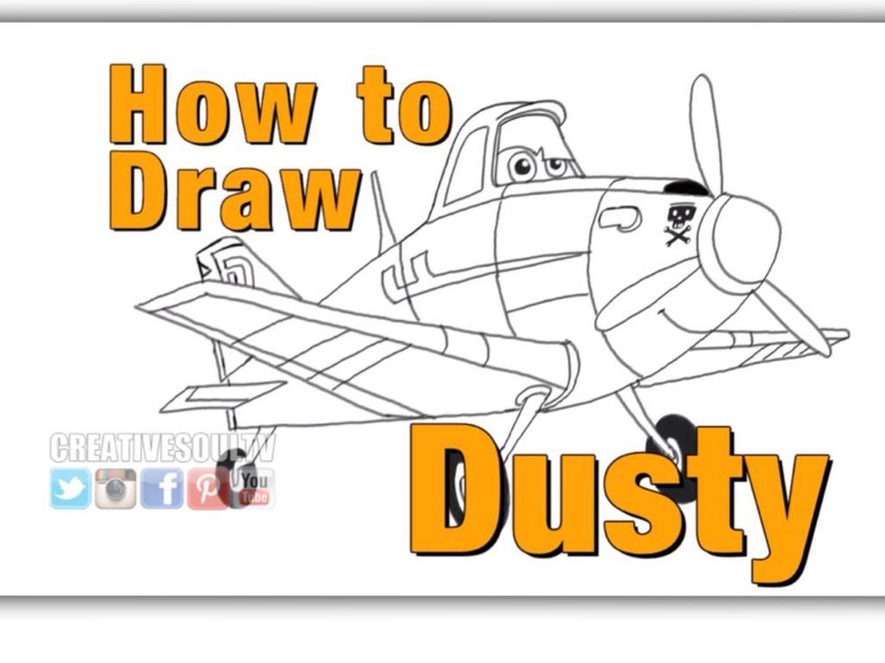 How to draw dusty from disney's animated movie planes - B+C Guides