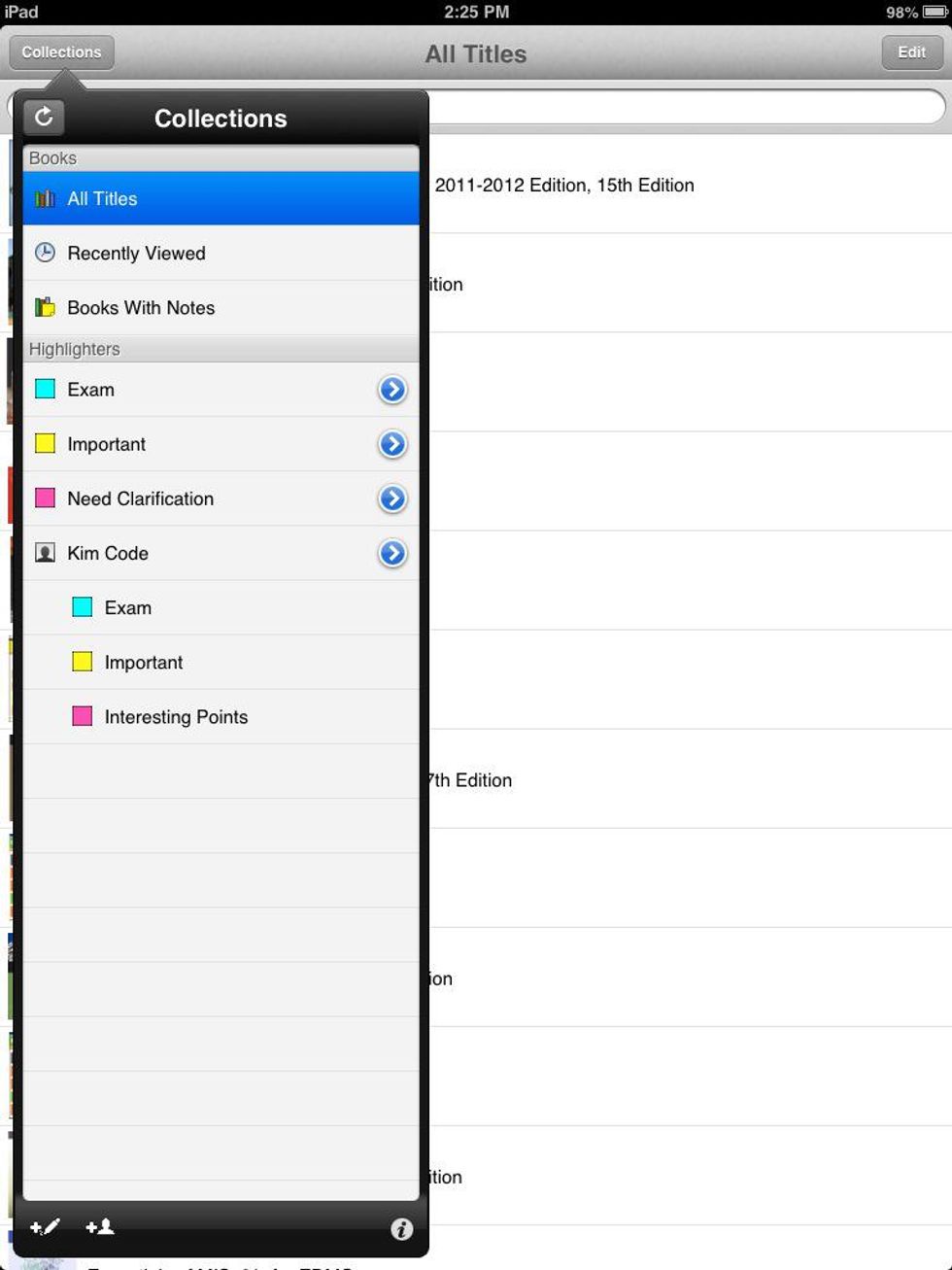 How to make highlights in the vitalsource bookshelf app B+C Guides