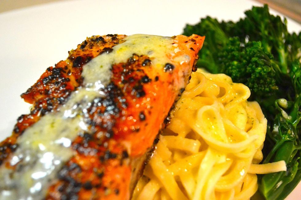 How to cook wild salmon with creamy tarragon lemon sauce B+C Guides