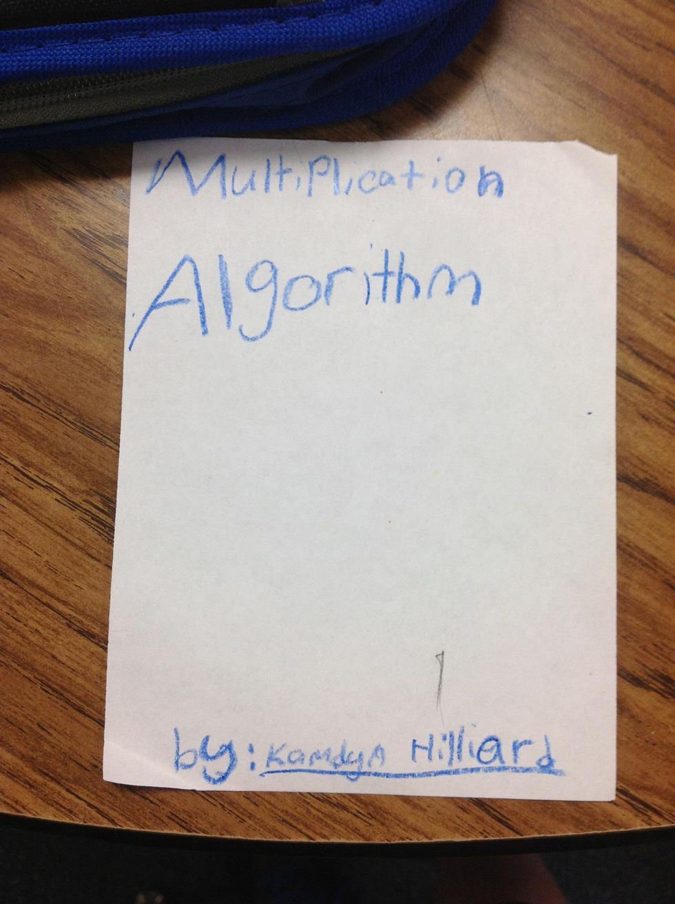 How to do multiplication algorithm - B+C Guides