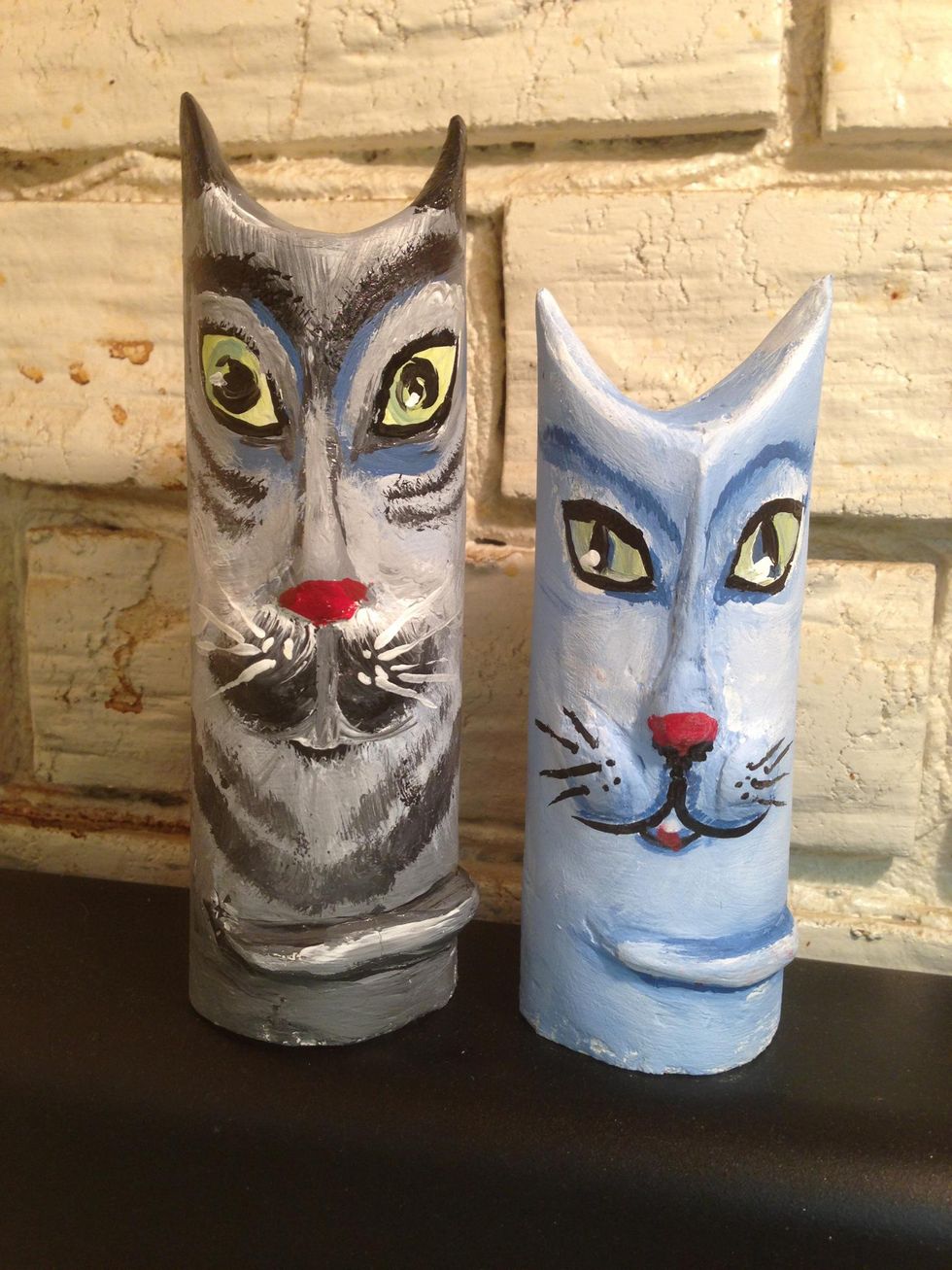 How to make cat ornaments from toilet paper rolls B+C Guides