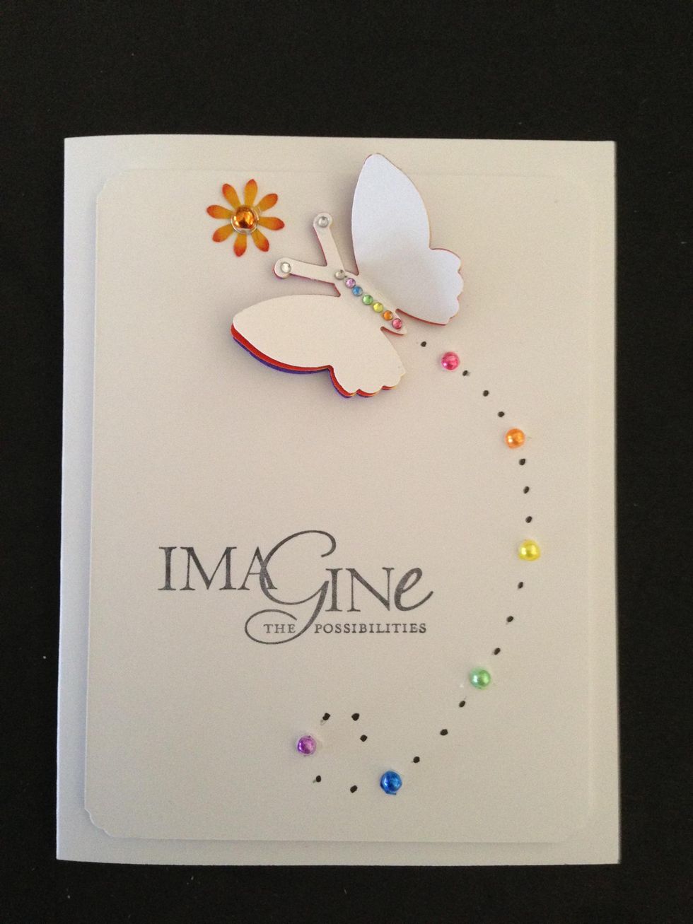 How to make a rainbow butterfly card - B+C Guides