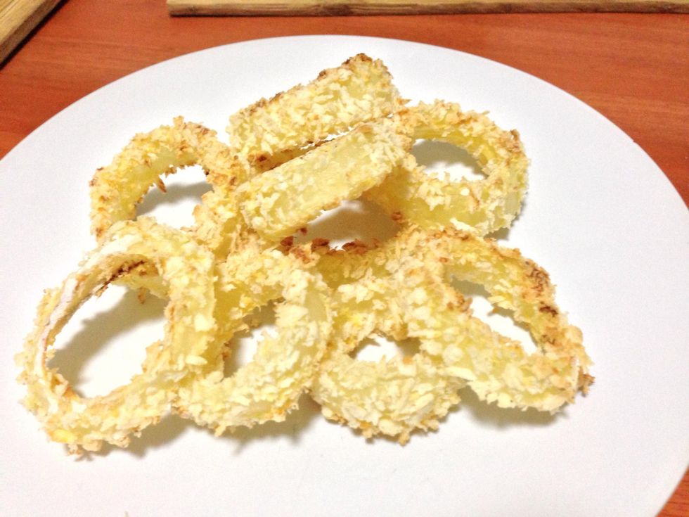 How to make healthy ovenbaked crispy onion rings B+C Guides