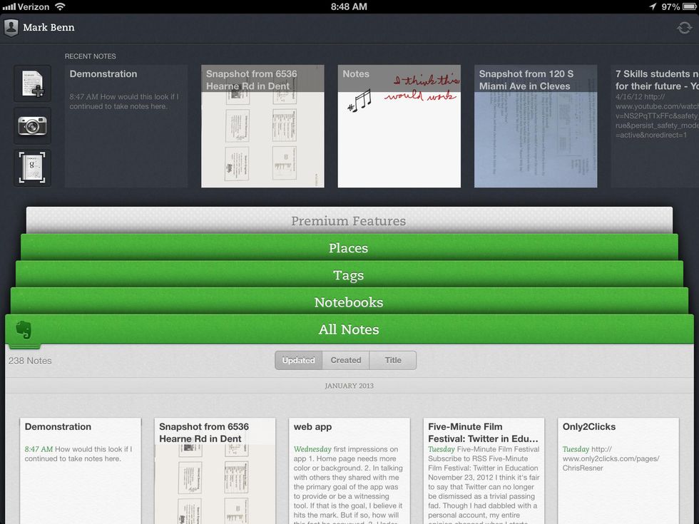 How to use the mobile app "evernote" - B+C Guides