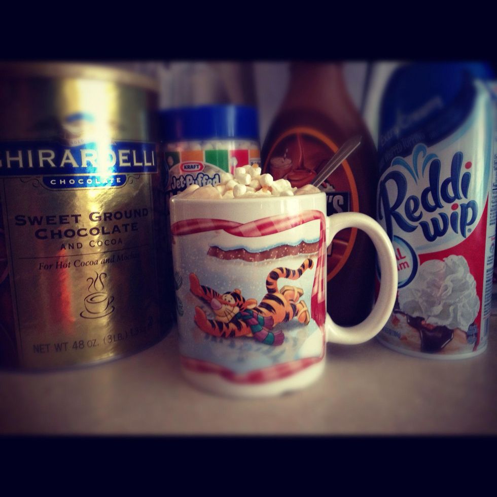 How to make sea salt caramel hot chocolate B+C Guides