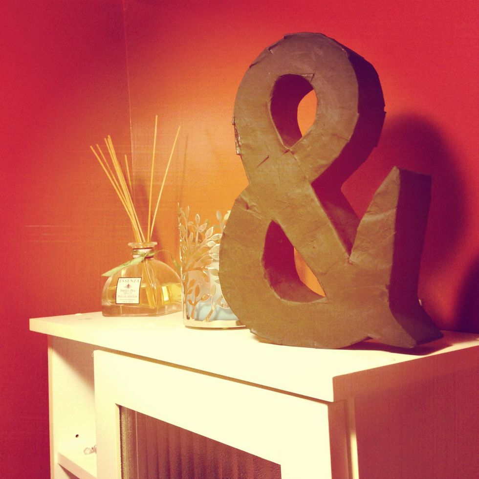How to make a paper mâché letter "&" B+C Guides
